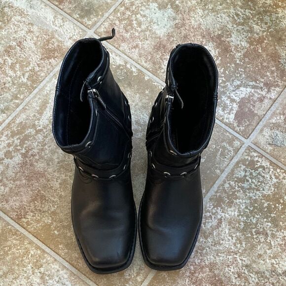 Genuine Harley-Davidson Women’s Leather Riding Boots 5 1/2 USA - Picture 13 of 16